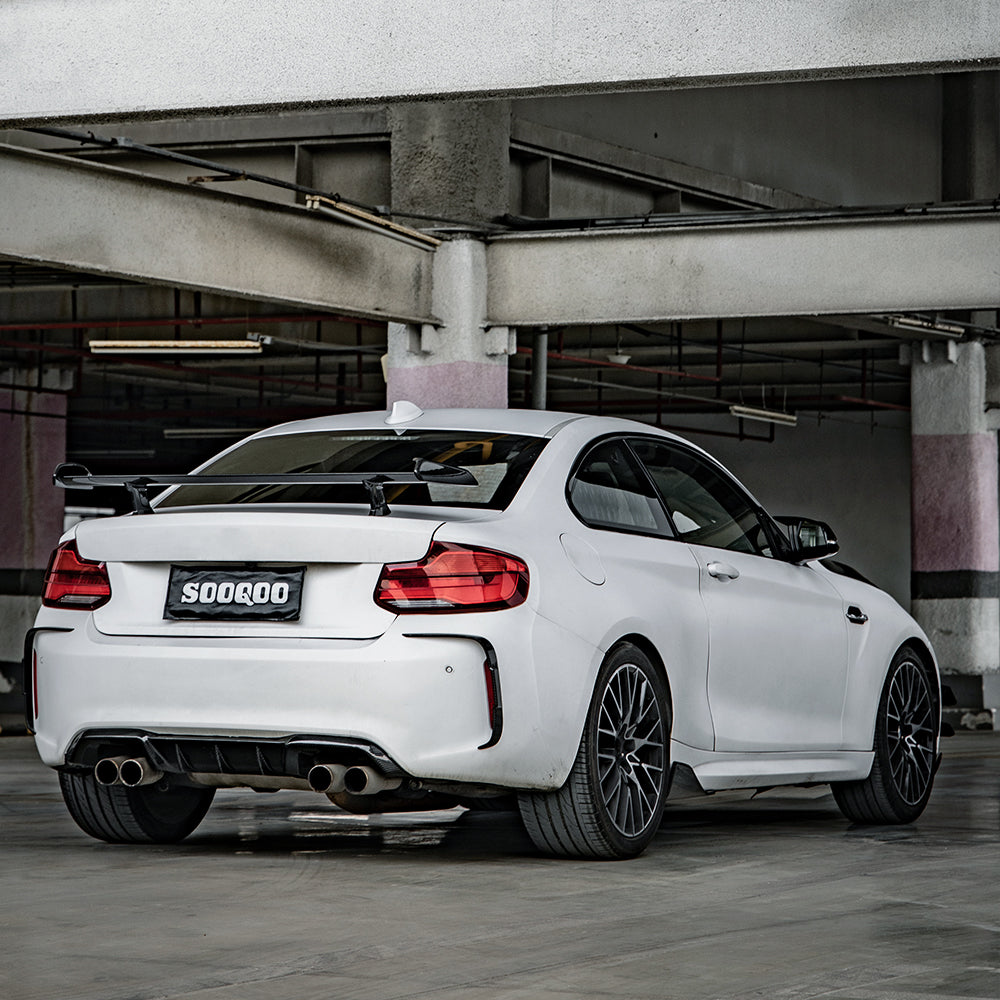 Sooqoo Pre Pregged Dry Carbon Fiber Rear Side Vent Trim for BMW M2 F87