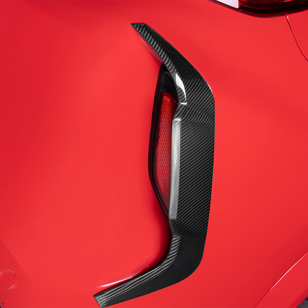 Sooqoo Pre Pregged Dry Carbon Fiber Rear Vent Trim for BMW X6M F96