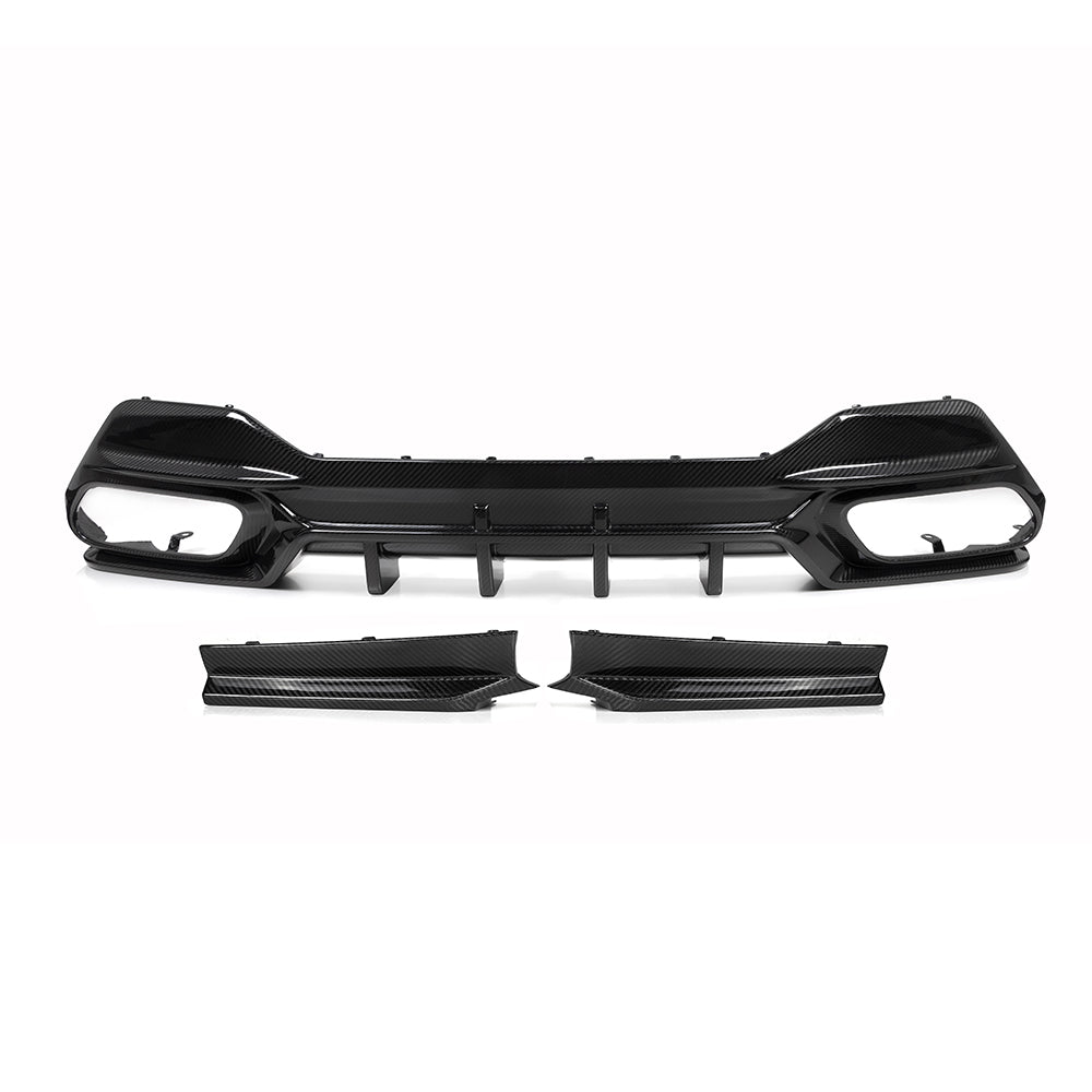 Sooqoo Pre Pregged Dry Carbon Fiber Rear Diffuser for BMW 8 Series G16