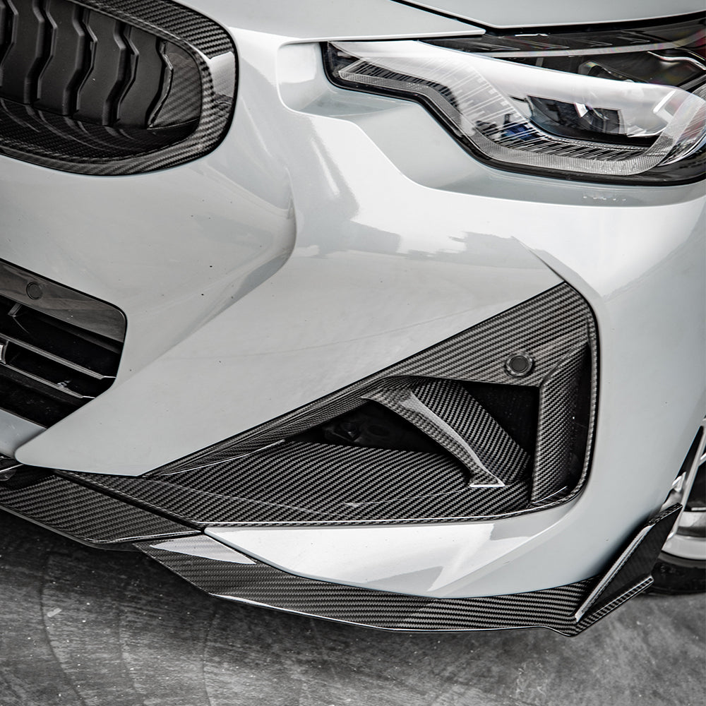 Sooqoo Pre Pregged Dry Carbon Fiber Front Air Duct for BMW 2 Series G42 2022+