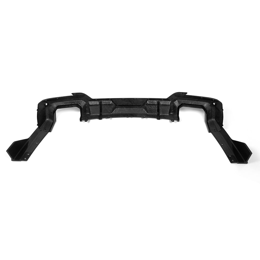 Sooqoo Pre Pregged Dry Carbon Fiber Rear Diffuser for BMW X3 G01 M40i LCI