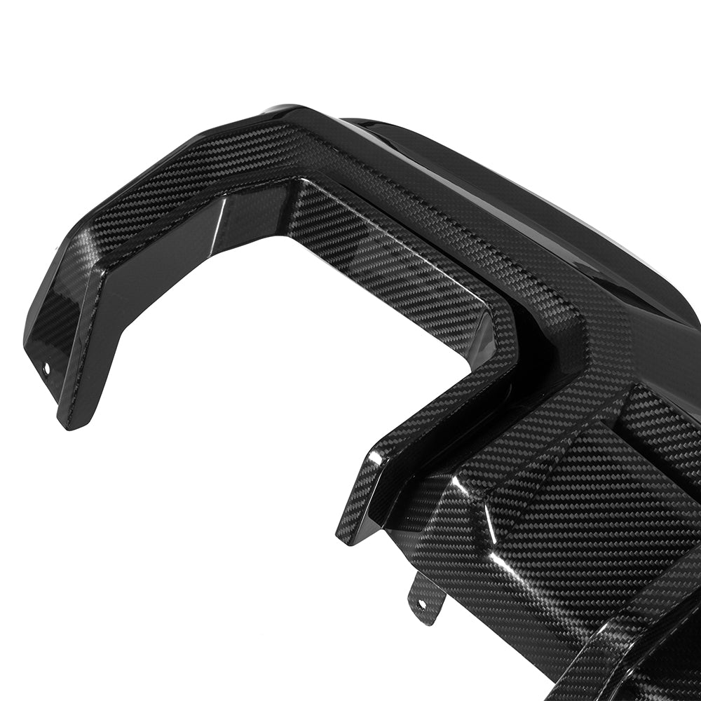 Sooqoo Pre Pregged Dry Carbon Fiber Rear Diffuser for BMW X3 G01 M40i LCI