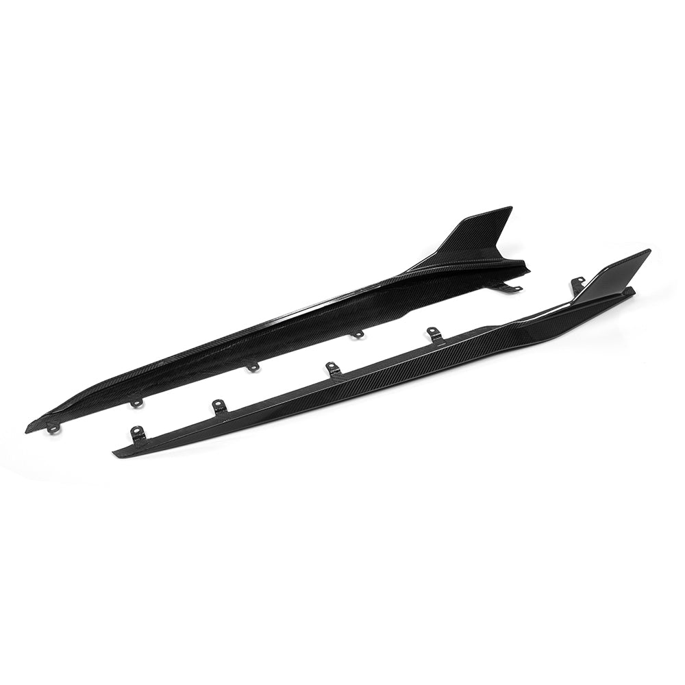 Sooqoo Pre Pregged Dry Carbon Fiber Side Skirt for BMW 8 Series G14 G15