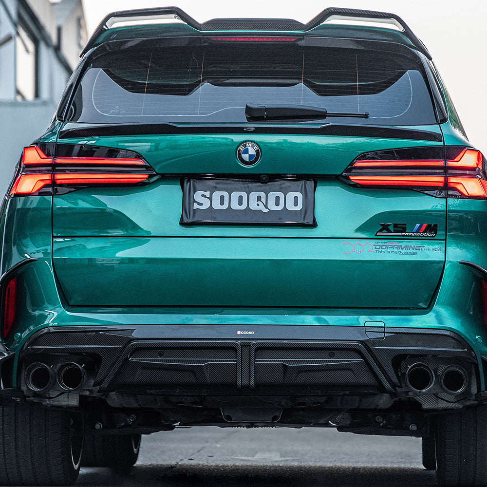 Sooqoo Pre Pregged Dry Carbon Fiber Rear Diffuser for BMW X5M F95