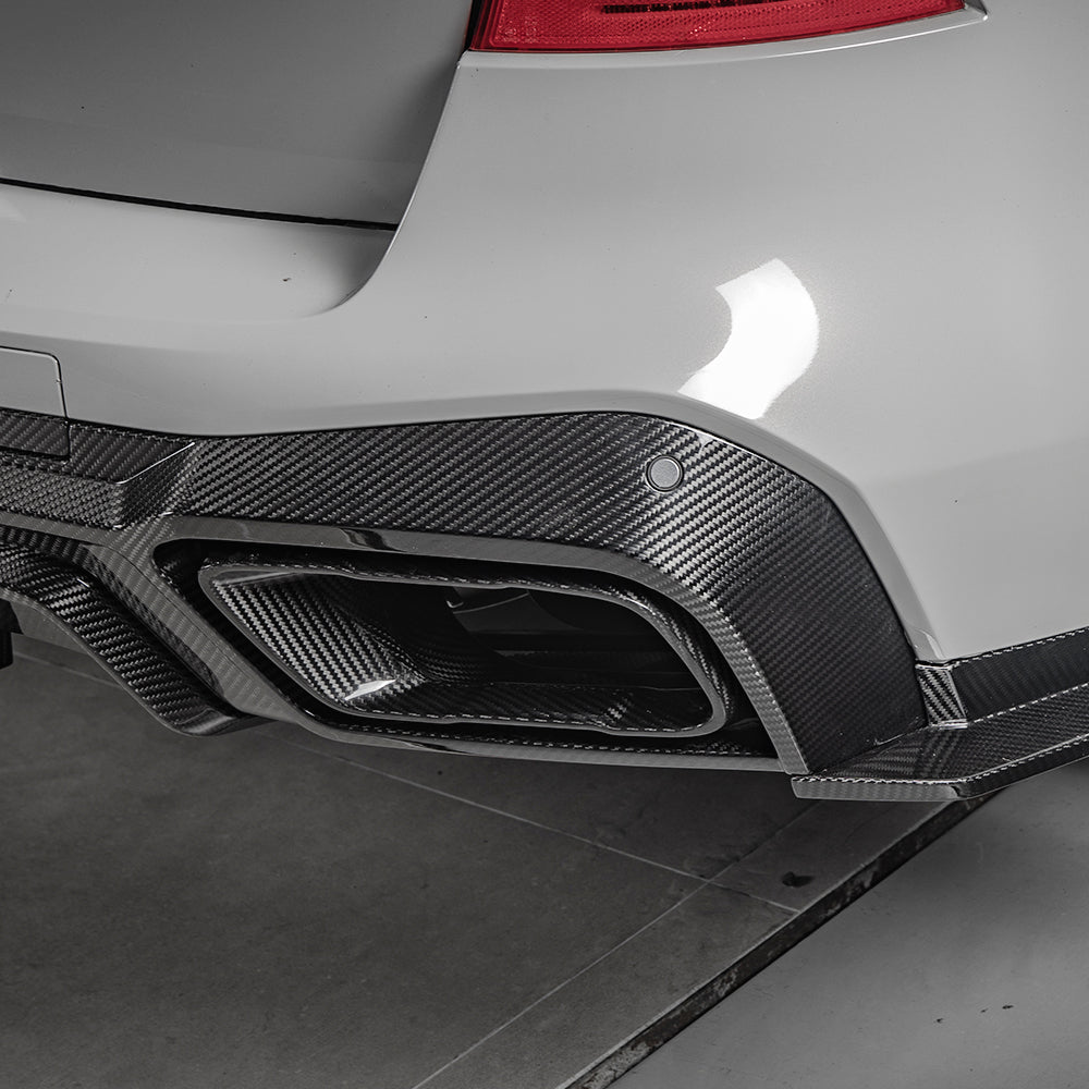 Sooqoo Pre Pregged Dry Carbon Fiber Exhaust Tips for BMW X5 G05