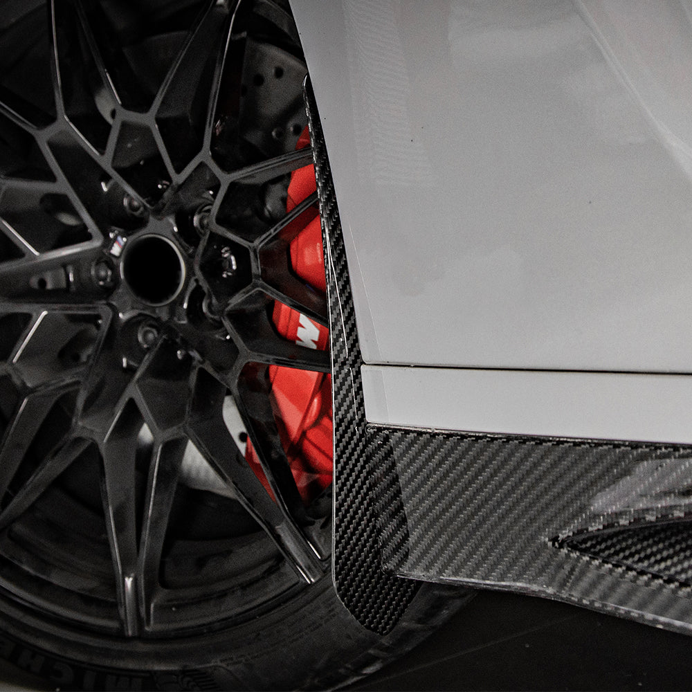 Sooqoo Pre Pregged Dry Carbon Fiber Front Mud Flaps for BMW M3 G80