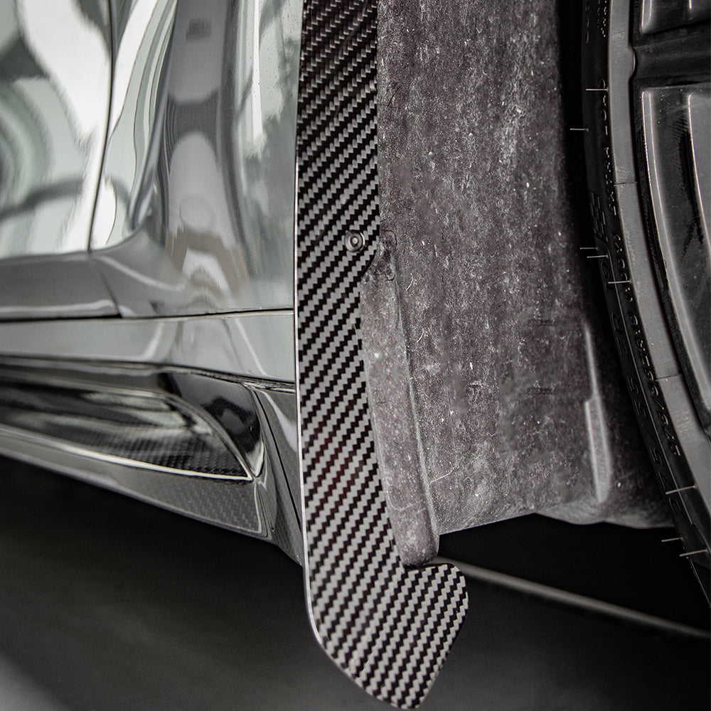 Sooqoo Pre Pregged Dry Carbon Fiber Front Mud Flaps for BMW M3 G80