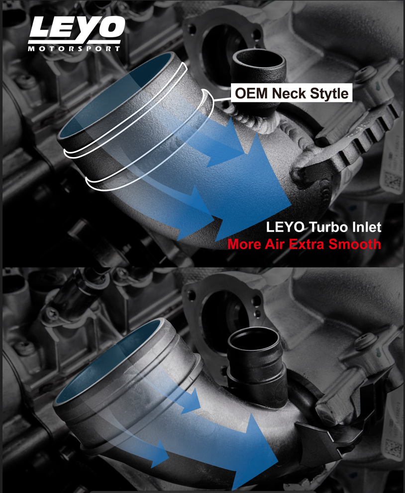 High Flow Turbo Inlet Elbow - Audi S3 8V / TT 8S /Volkswagen Golf GTI R MK7 Mk7.5 1.8 2.0T
