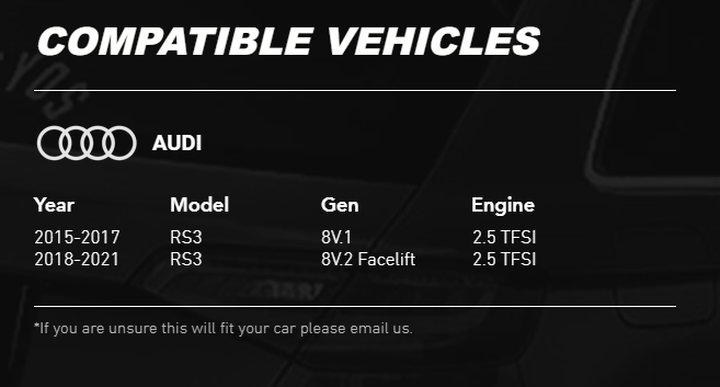 Throttle Pipe (2 Meth Bung) - Audi RS3 8V