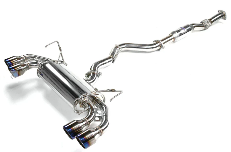 Q300 Turbo Back Exhaust w/Ti Tips - Subaru WRX Hatch 11-14/STI 08-14 (MT)