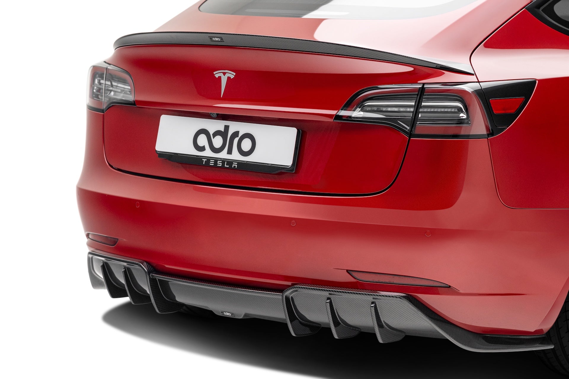 Tesla Model 3 Dry Carbon Fiber Spoiler V1 2019+