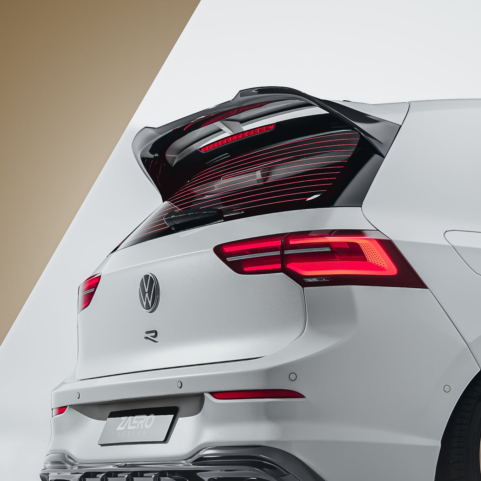 EVO-1 Rear Spoiler for Volkswagen Golf MK8 GTI Clubsport & R MK8 MK8.5 2021+