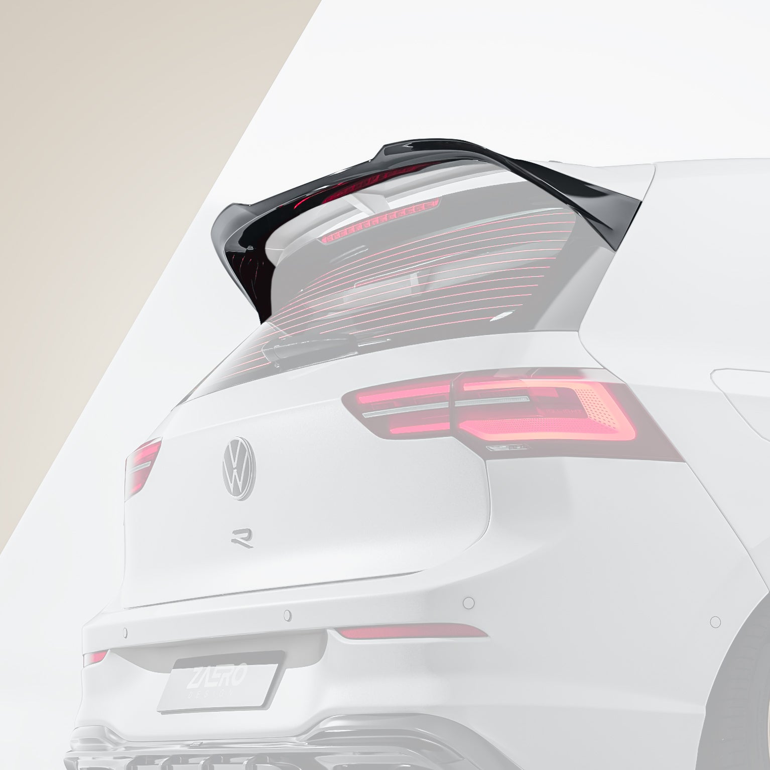 EVO-1 Rear Spoiler for Volkswagen Golf MK8 GTI Clubsport & R MK8 MK8.5 2021+