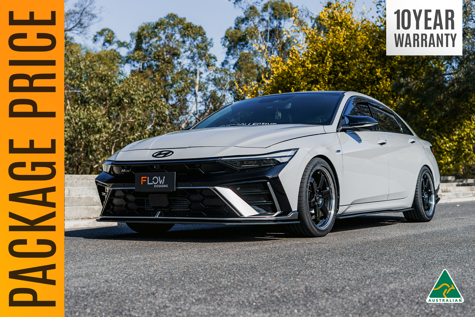Hyundai CN7 V2 i30 N-Line Sedan FL 2025 - Full Lip Splitter Set