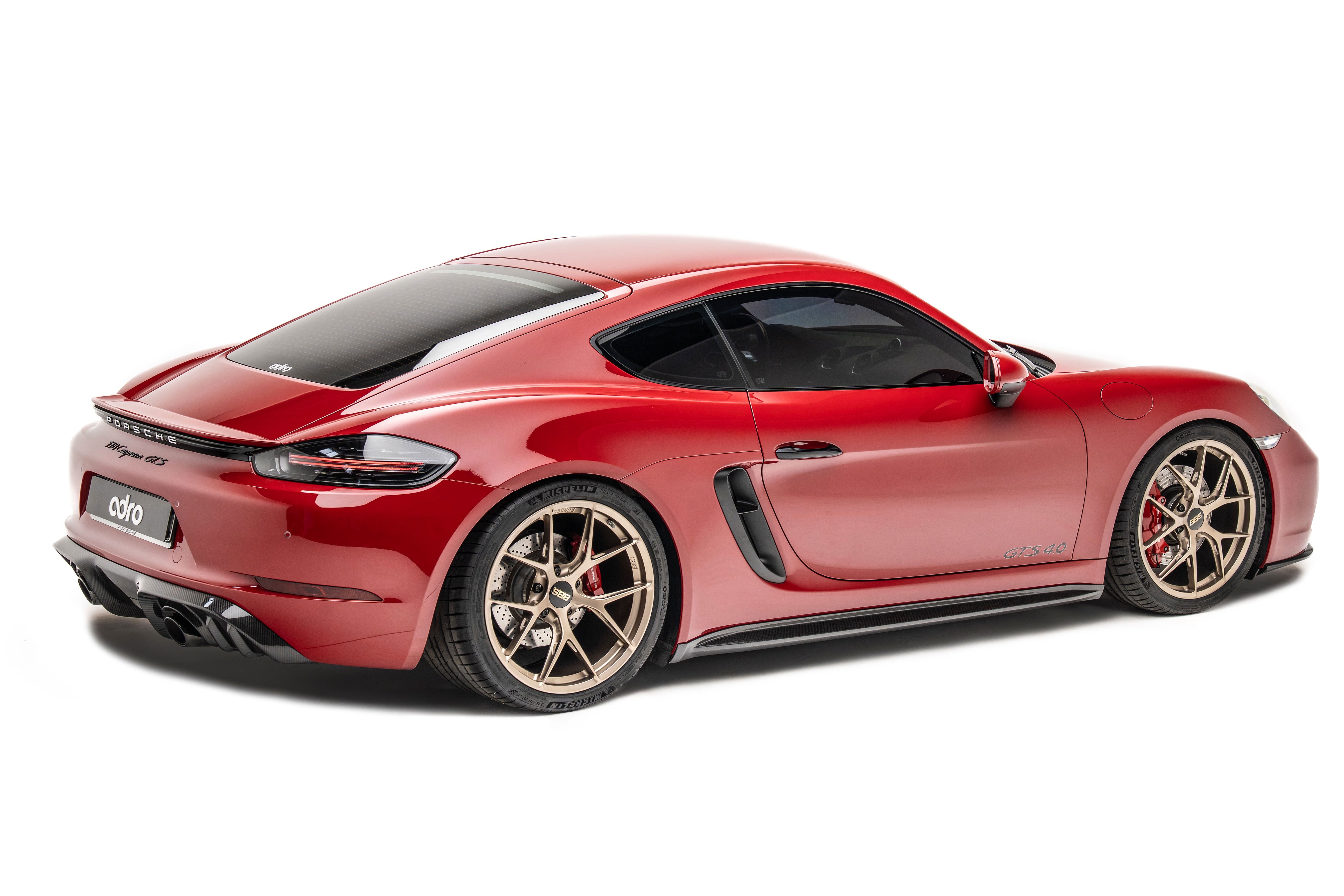 Pre Pregged Carbon Fiber Side Skirts for Porsche 718 Cayman/Boxster S,T,GTS,GTS 4.0,Spyder,GT4,GT4RS 981 982 2012-2025