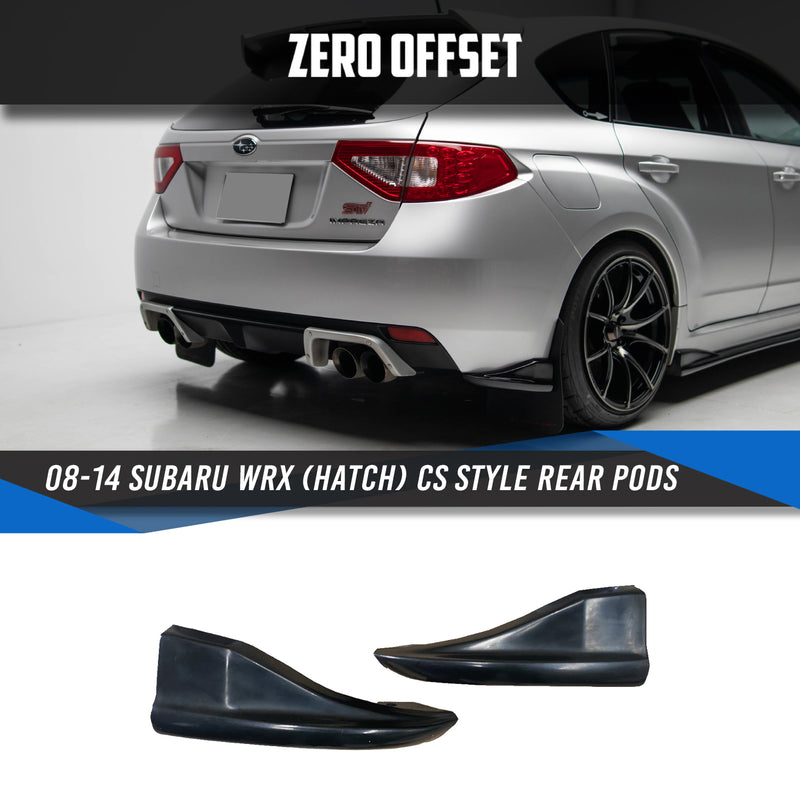CS Style Rear Pods for Subaru WRX Hatch 08-14