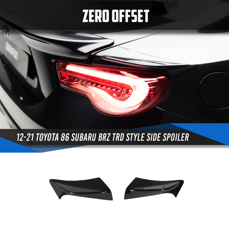TRD Style Side Spoiler (2-Pieces) for 12-21 Toyota 86 (ZN6)/Subaru BRZ (ZC6)