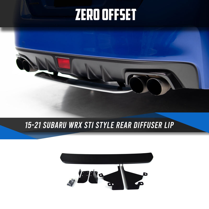 STI Style Rear Diffuser Lip for Subaru WRX VA 15-21