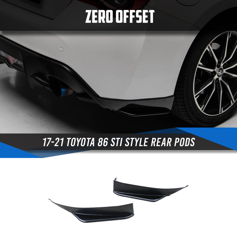 STI Style Rear Pods for Toyota 86 (ZN6) 17-21