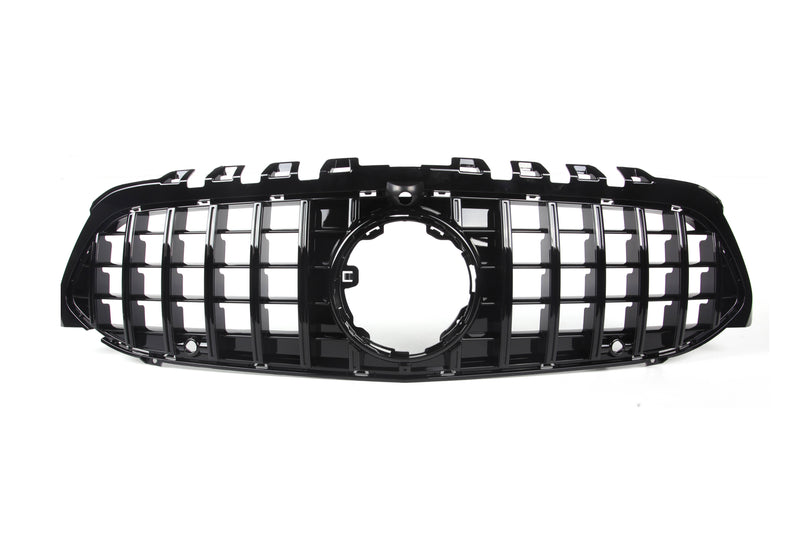 AMG Panamericana Style Grille for Mercedes A Class W177 Hatch / V177 Sedan 19-23 - Black