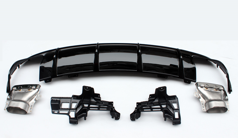 AMG Style Rear Diffuser & Exhaust Tips for Mercedes-Benz CLA C117 Coupe / X117 Wagon 2014-2018