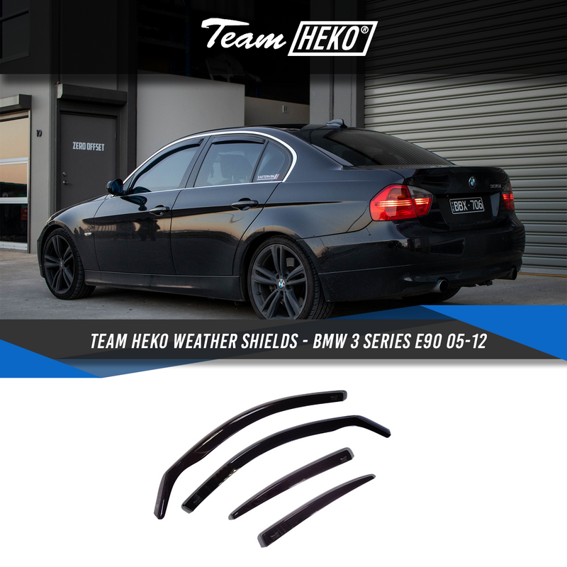Slim line Weather Shields BMW 3 Series E90 05 12
