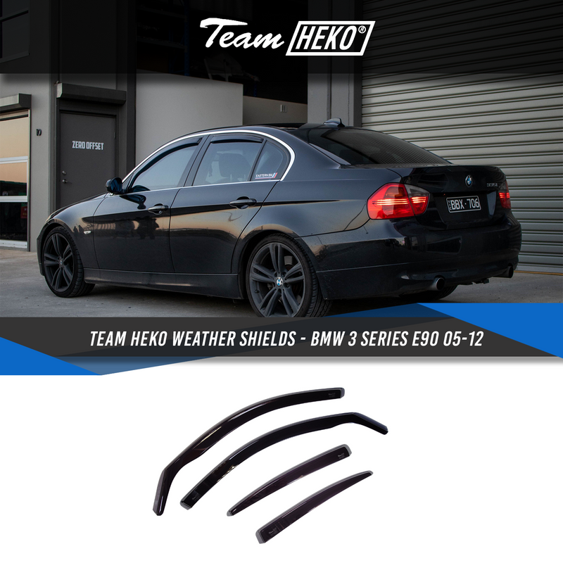 Slim-line Weather Shields - BMW 3 Series E90 05-12