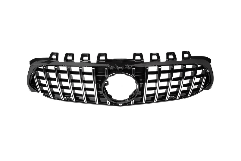 AMG Panamericana Style Grille for Mercedes A Class W177 Hatch / V177 Sedan 19-23 - Silver