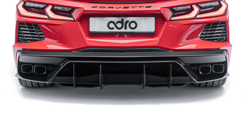 Corvette C8 Prepreg Carbon Fiber Rear Diffuser - ADRO 