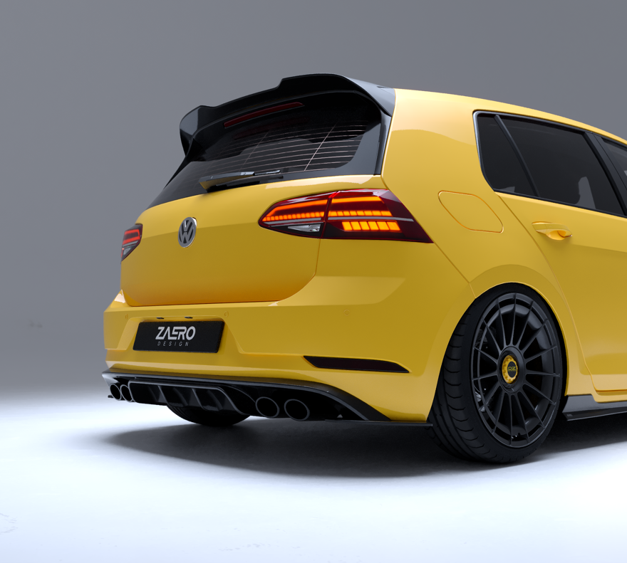 Diffuser Mk7 EVO-1 Rear Diffuser for Volkswagen Golf MK7.5R 2018-2021