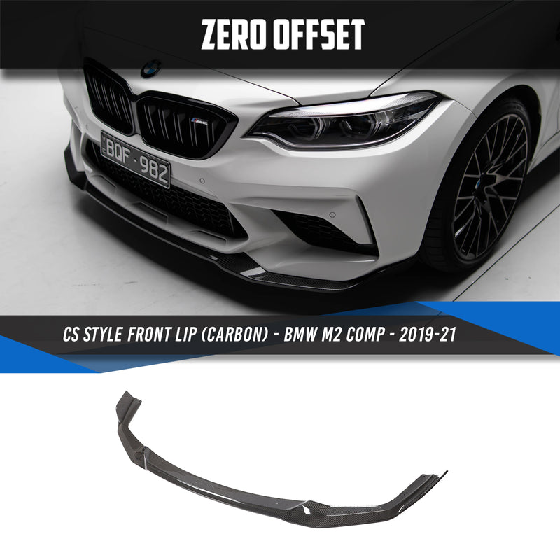 CS Style Front Lip Carbon Fiber for BMW M2 Competition 18-21