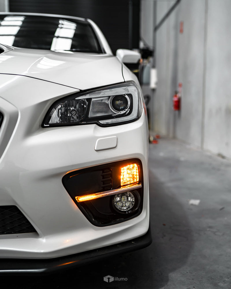 DAYTIME RUNNING LIGHT & SEQUENTIAL FOG LIGHT BEZELS : 2014-2017 SUBARU WRX / STI