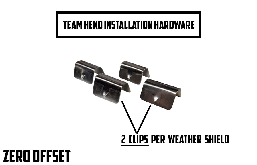 Slim-line Weather Shields for Toyota Hilux MK7 2 Door 06-15