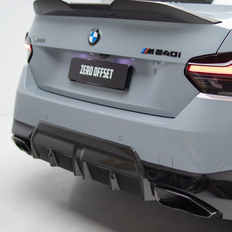 M Performance Style Pre Pregged Dry Carbon Fiber Rear Diffuser for BMW 2 Series Coupe G42 21+