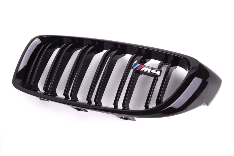 M Performance Gloss Black Grill (Dual Slat) For BMW 4 Series F32 F33 F37 / M3 M4 F80 F82 F83 13-20