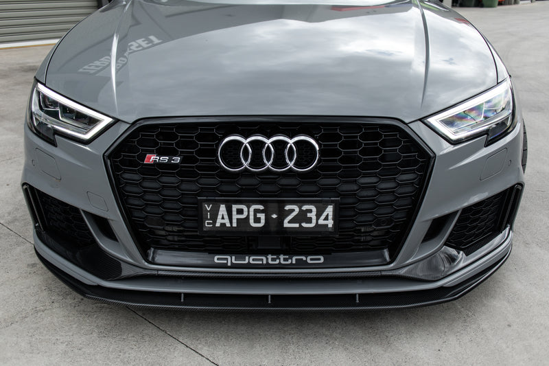 ZO Exclusive Front Lip for Audi RS3 17-21 (8V) [SEDAN] (Carbon Fibre)