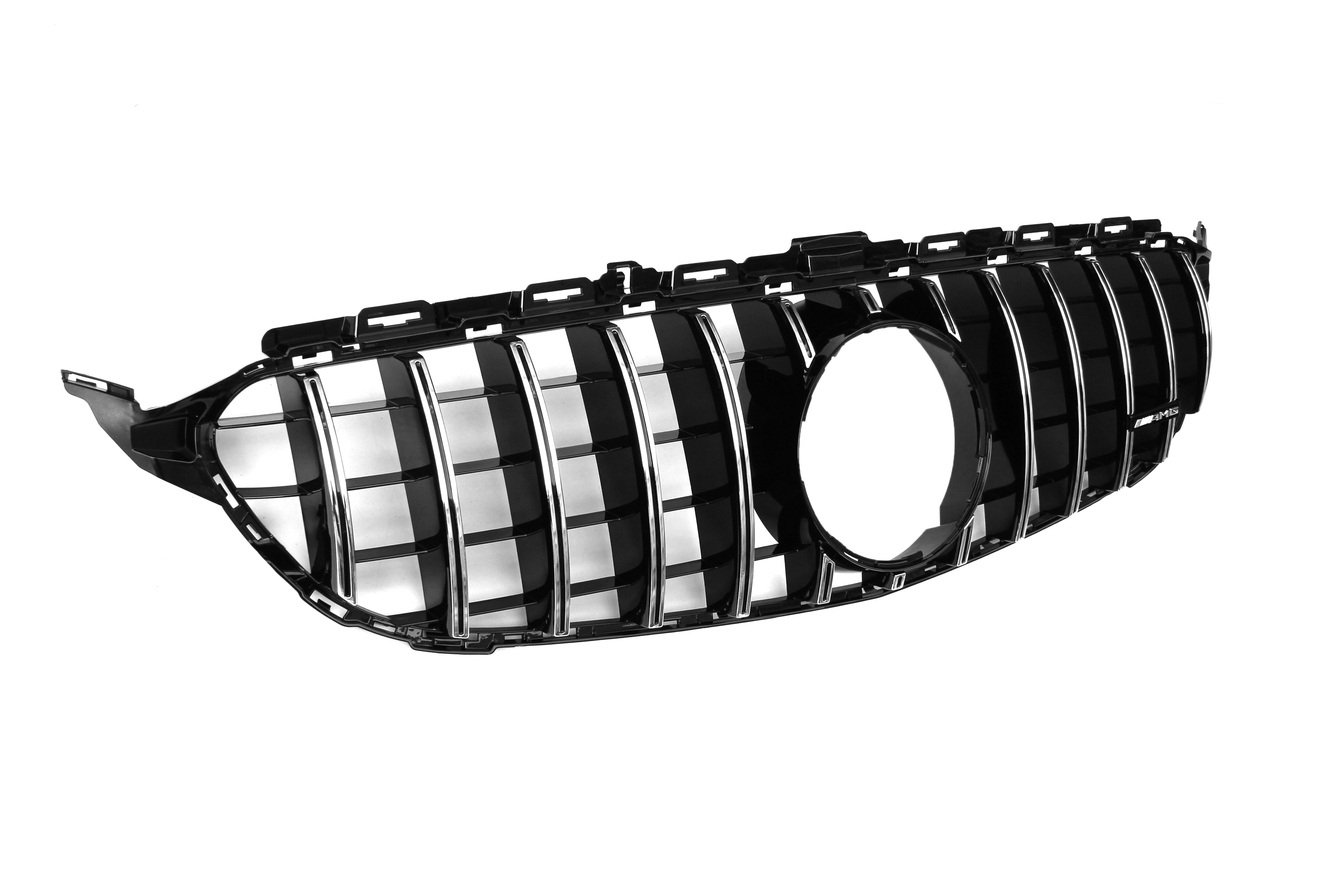 AMG Panamericana Style Grille for Mercedes-Benz C Class (AMG Line) C205/W205 2015-2018 - Silver