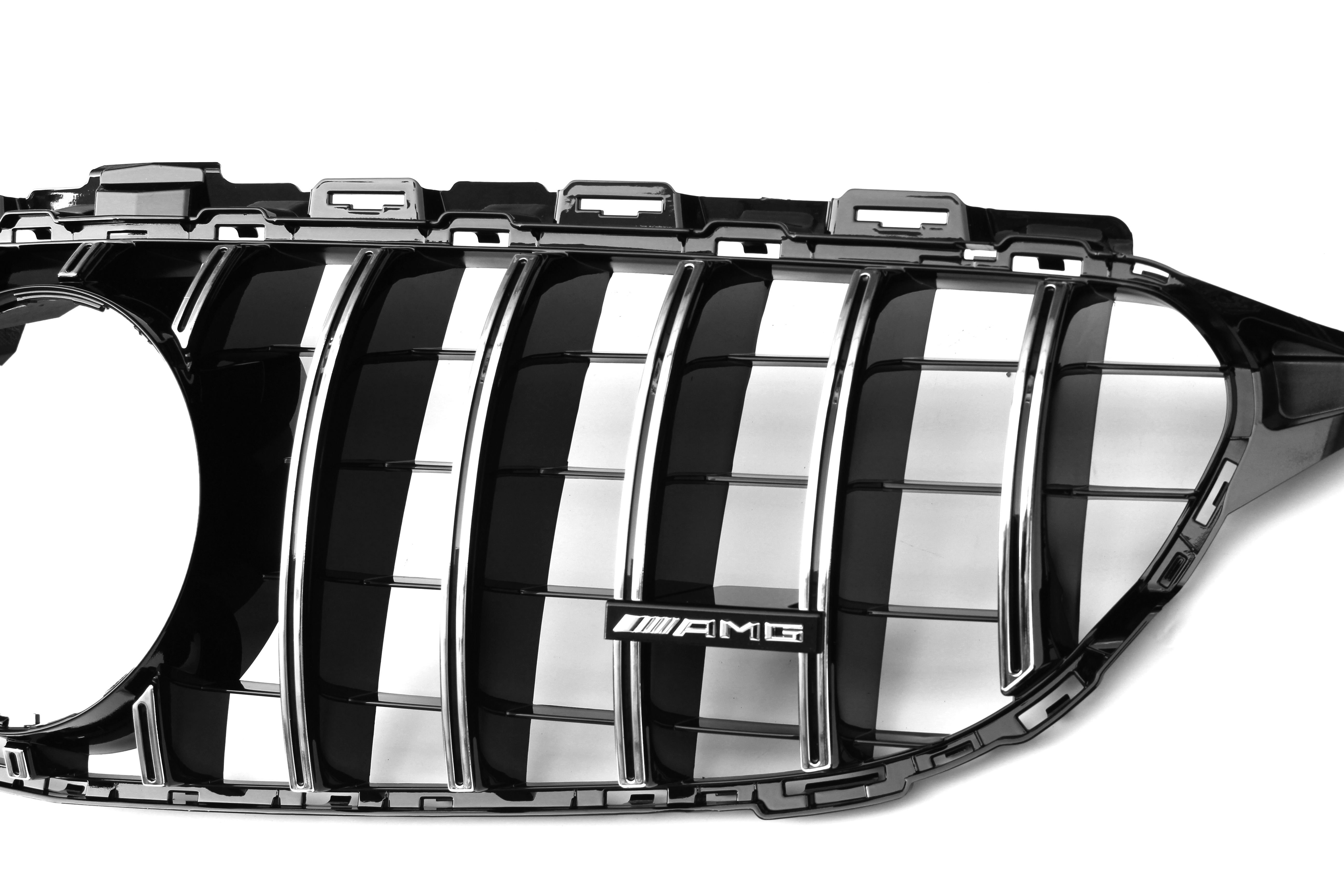 AMG Panamericana Style Grille for Mercedes-Benz C Class (AMG Line) C205/W205 2015-2018 - Silver