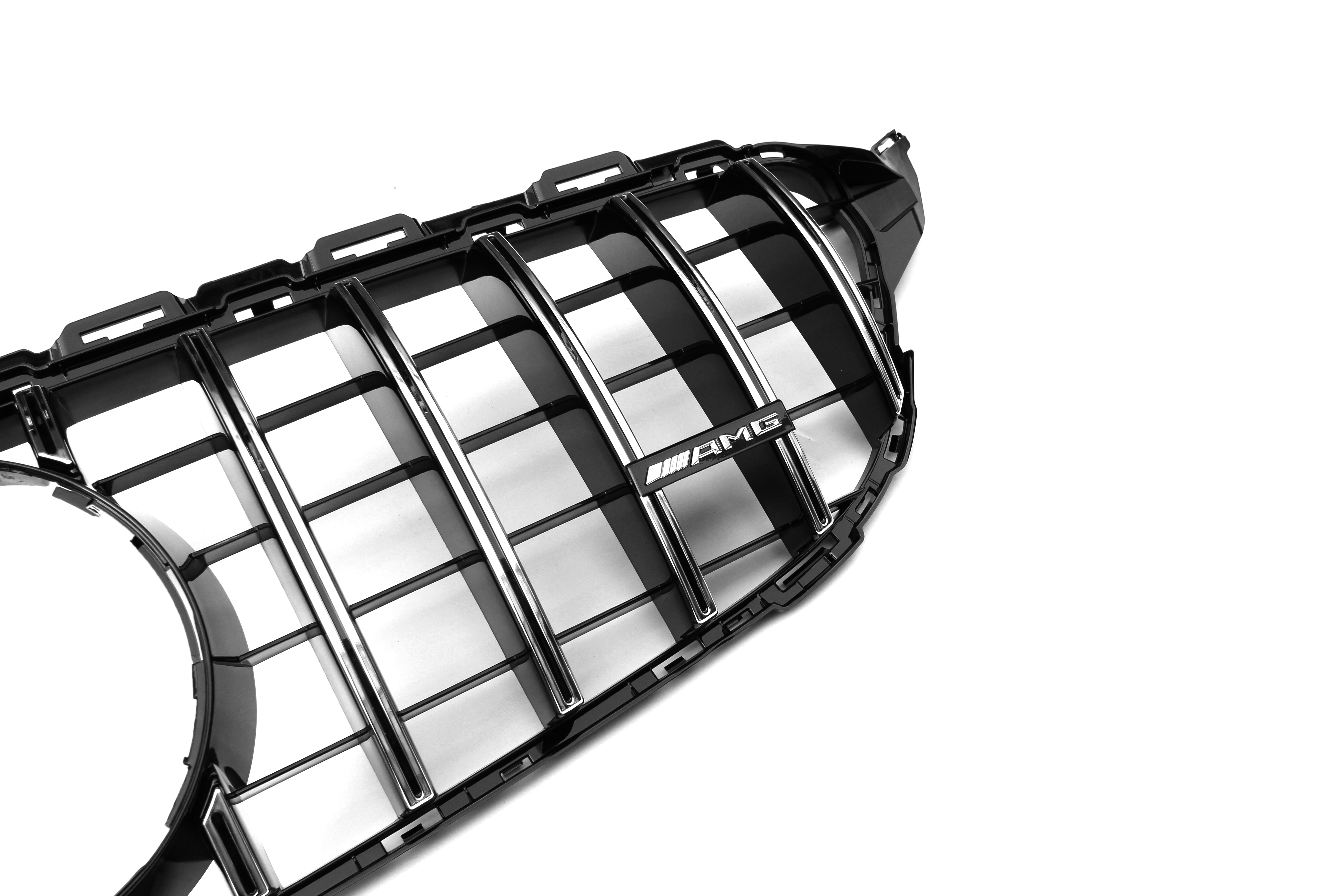 AMG Panamericana Style Grille for Mercedes-Benz C Class (AMG Line) C205/W205 2015-2018 - Silver