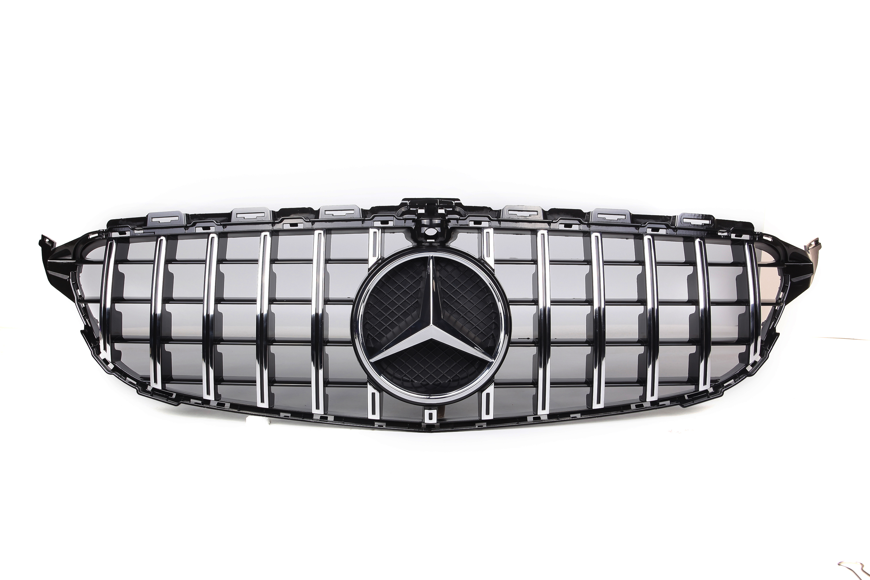 AMG Panamericana Style Grille for Mercedes-Benz C Class (AMG Line) C205/W205 2015-2018 - Silver