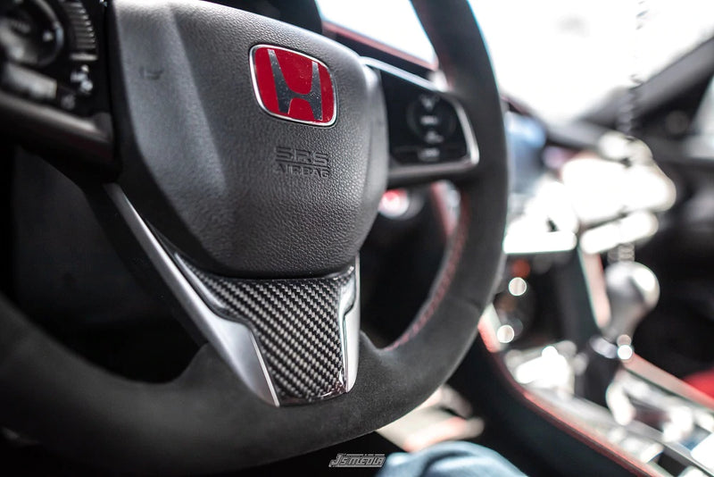 Dry Carbon Fibre Steering Wheel Trim for Honda Civic FK4/FK7 RS Hatch