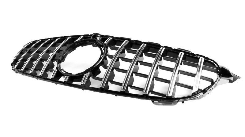 AMG Panamericana Style Grille for Mercedes C Class (AMG Line) C205/W205 19-22 - Silver