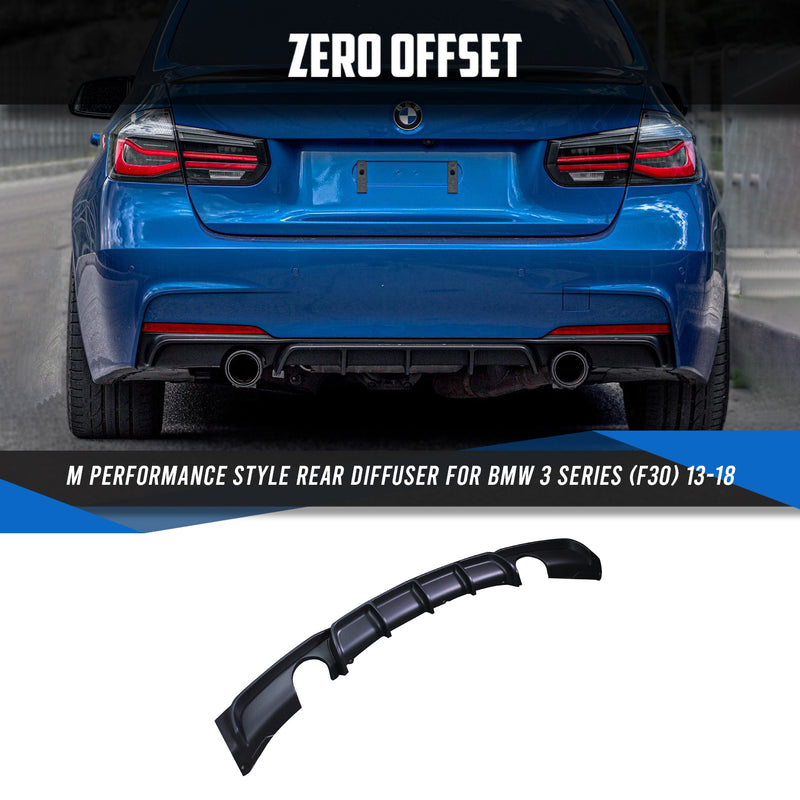 M Performance Style Rear Diffuser for BMW 3 Series (F30) 12-18