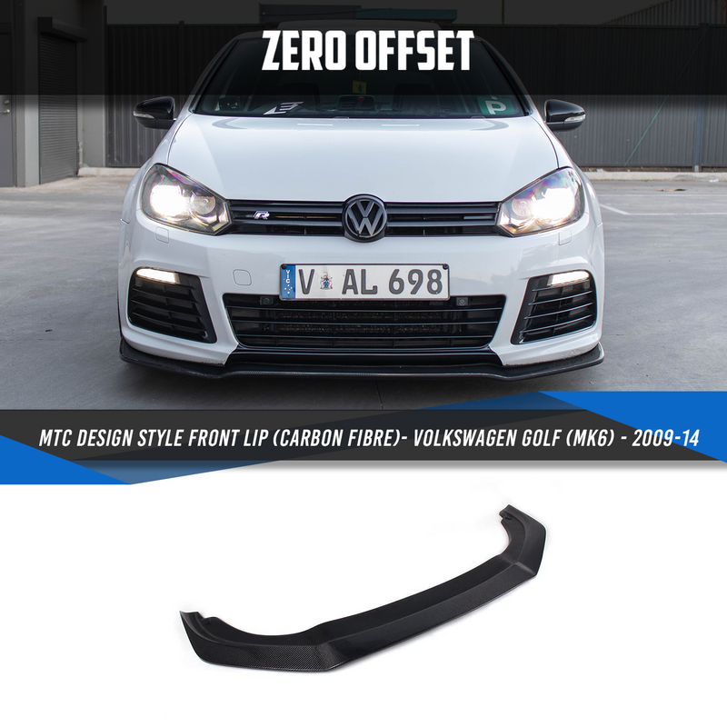 MTC Design Style Front Lip (Carbon Fibre) for Volkswagen Golf (MK6) - 2009-14