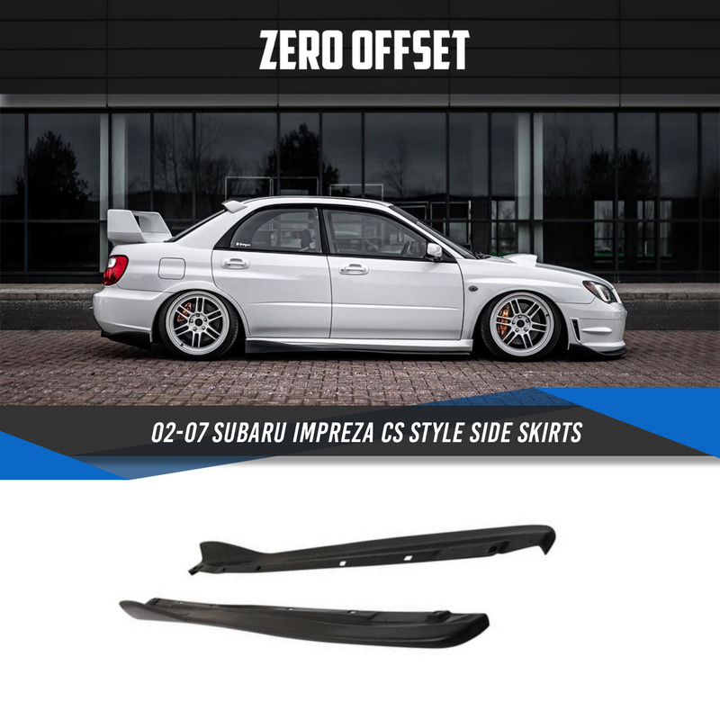 Cs style discount side skirts wrx