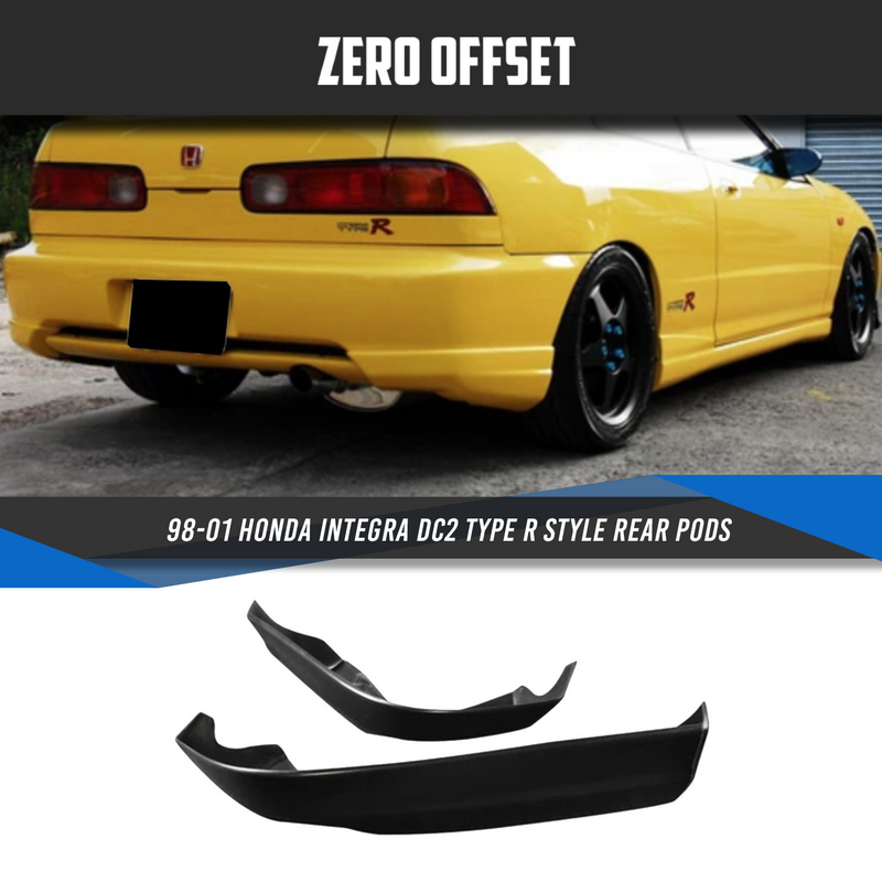 Type R Style Rear Pods for 98-01 Honda Integra DC2