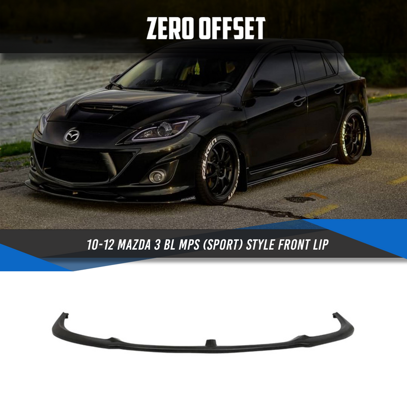 MPS (Sport) Style Front Lip for 10-13 Mazda 3 BL