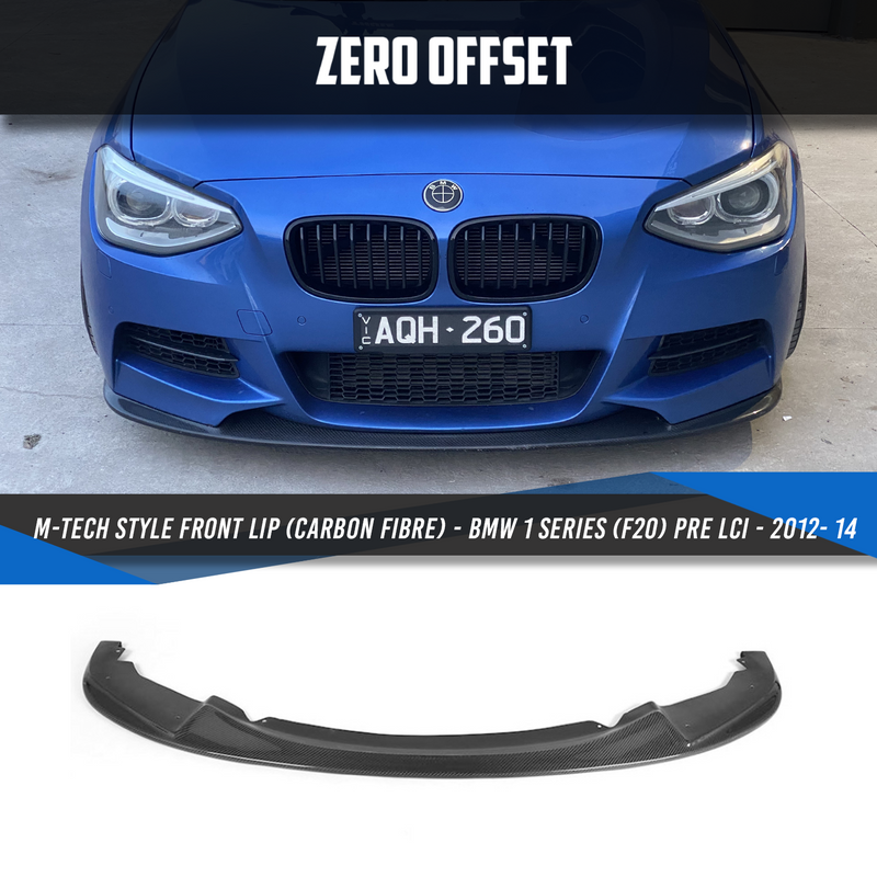 M-Tech Style Front Lip (Carbon Fibre) for BMW 1 Series (F20) Pre LCi - 2012- 14