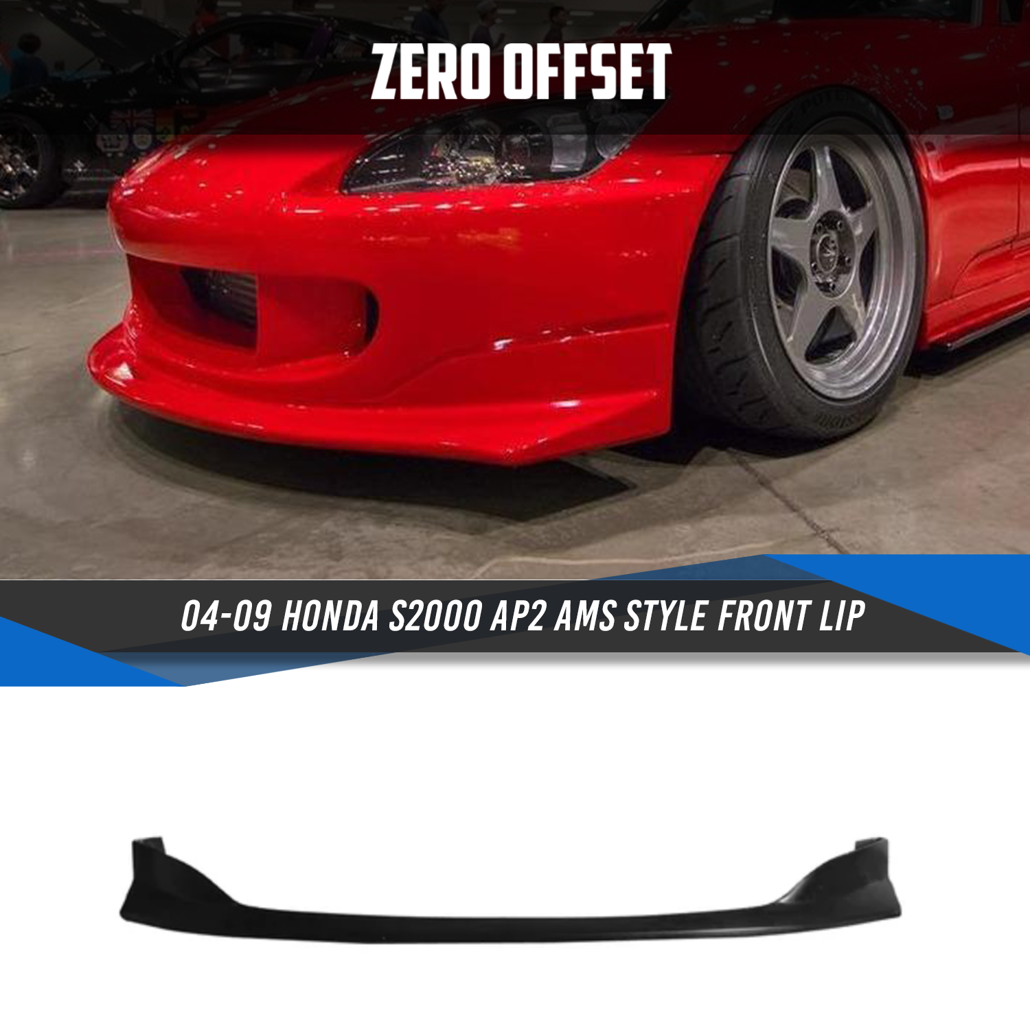 AMS Style Front Lip for Honda S2000 AP2 2004-2009
