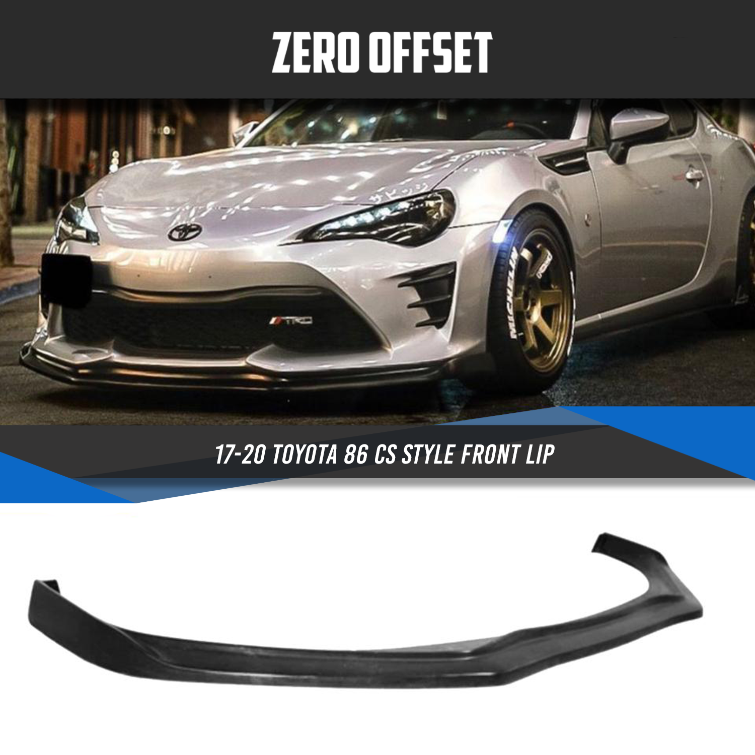 CS Style Front Lip for Toyota 86 2017-2021